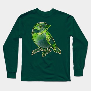 cute green bird Long Sleeve T-Shirt